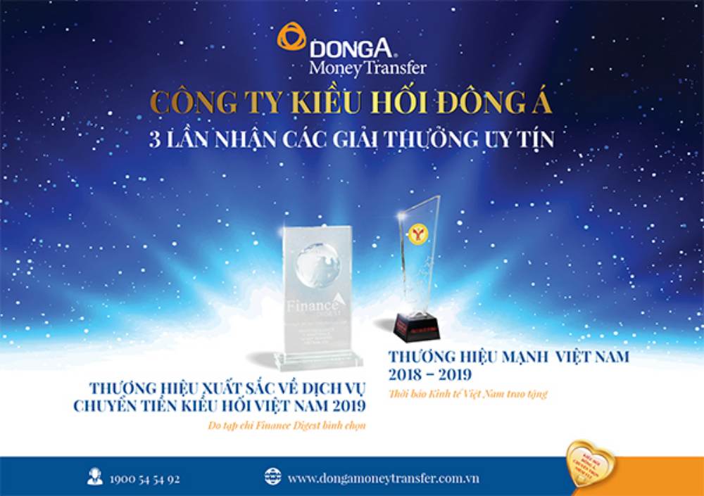 Giải thường và danh hiệu của ngân hàng DongA Bank