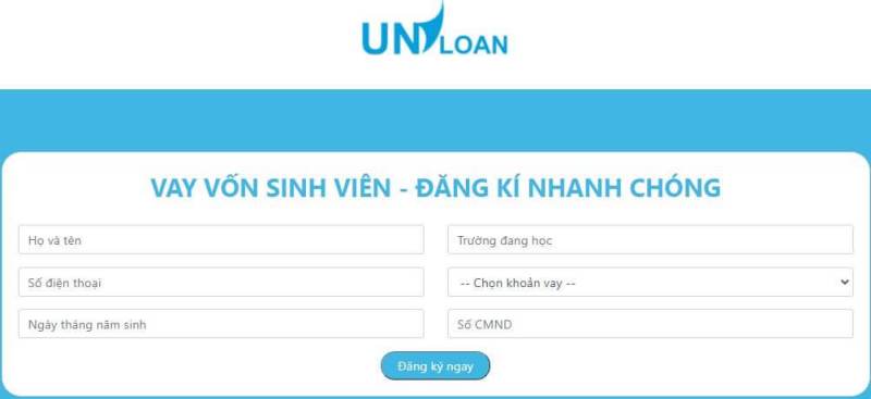 Đăng ký vay tiền Uniloan