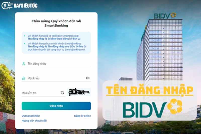 Tên đăng nhập BIDV là gì? Làm gì khi quên mất tên đăng nhập BIDV