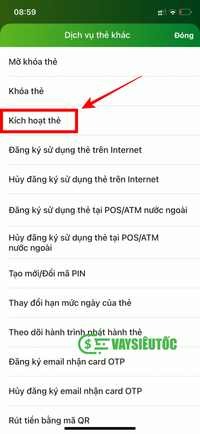 kich hoat the phi vat ly Vietcombank 2