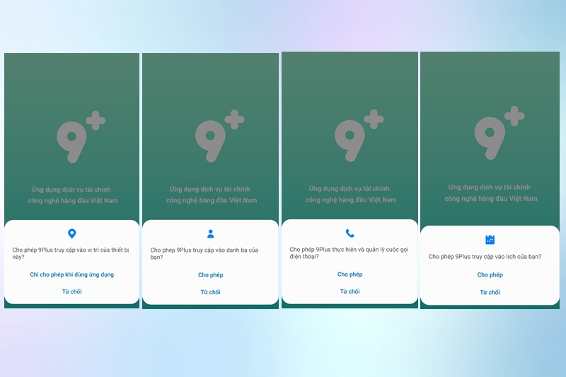 Cấp quyền ứng dụng