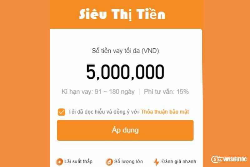 Cách đăng ký khoản vay tại Siêu Thị Tiền