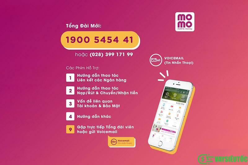 Cách liên hệ đến tổng đài Momo
