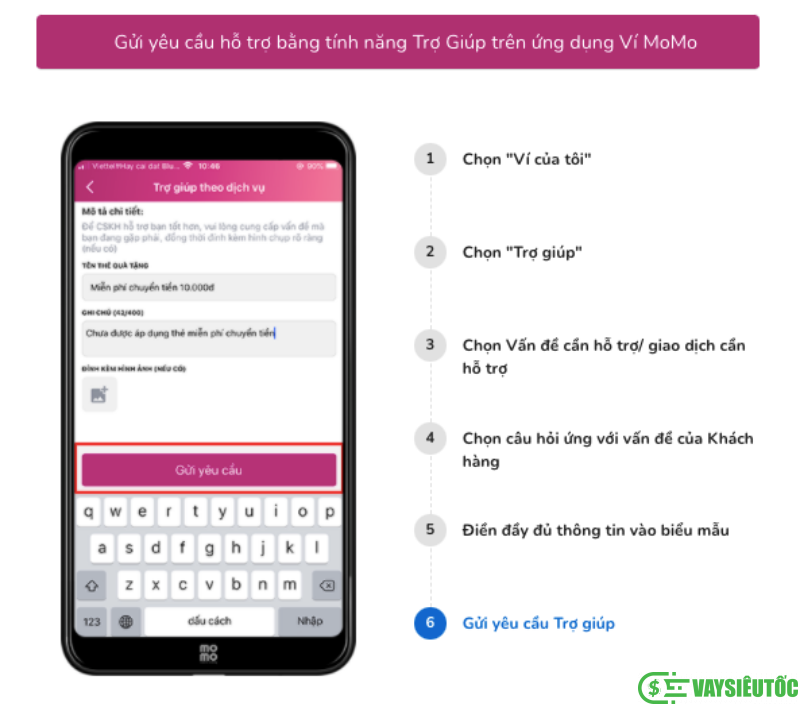 Gửi yêu cầu trợ giúp