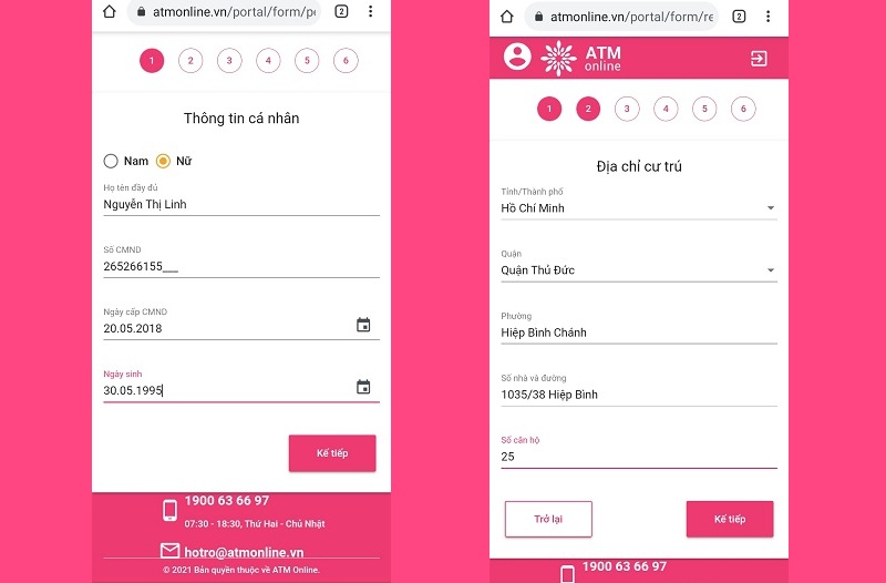 Hướng dẫn vay tiền ATM Online