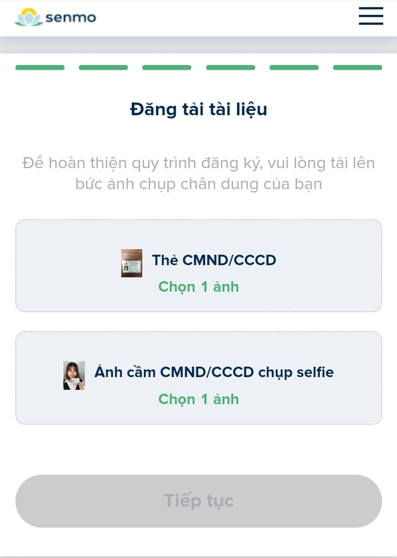 Hướng dẫn vay tiền Senmo