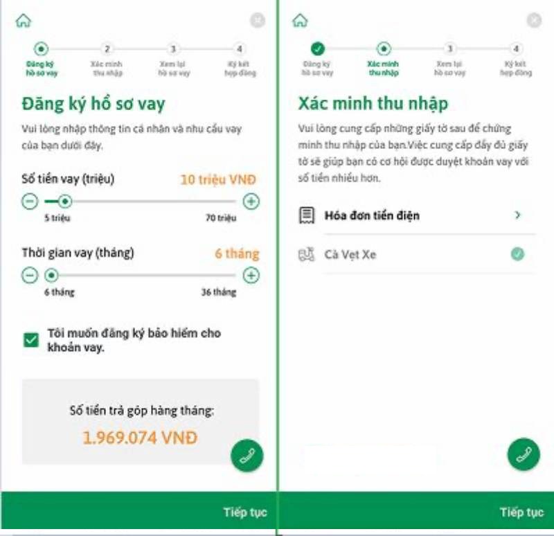 Hướng dẫn vay tiền SNAP Fecredit