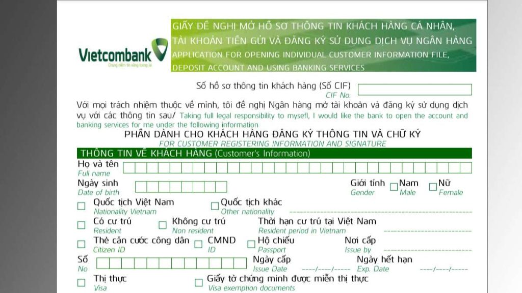 Hướng dẫn cách mở tài khoản Vietcombank online đơn giản
