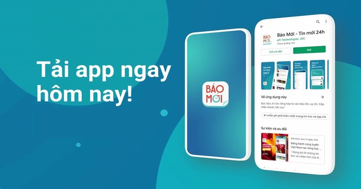 baomoi - Dùng ứng dụng trên điện thoại