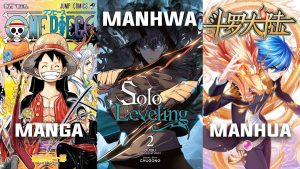 Phân biệt truyện tranh Manga, Manhwa và Manhua