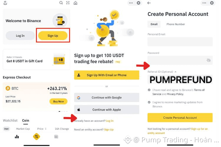 Hướng dẫn đăng ký Binance từ A–Z 2026 | Pump Trading - Hoàn phí Tốt Nhất VN trên Binance Square
