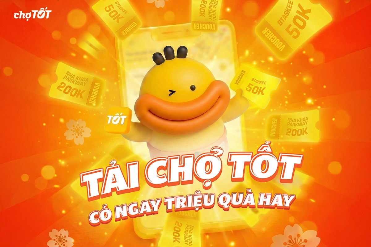 Cách nhận voucher lì xì Tết Chợ Tốt 2026 cho người dùng mới