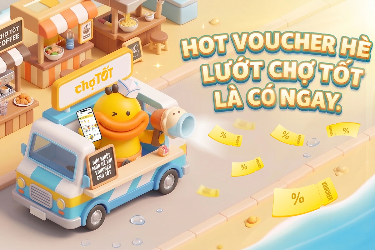Cách tích điểm Chợ Tốt đổi voucher hè 2026 siêu tiết kiệm