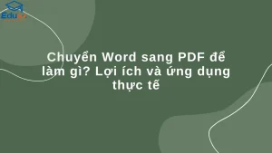 Chuyển Word sang PDF để làm gì? Lợi ích và ứng dụng thực tế