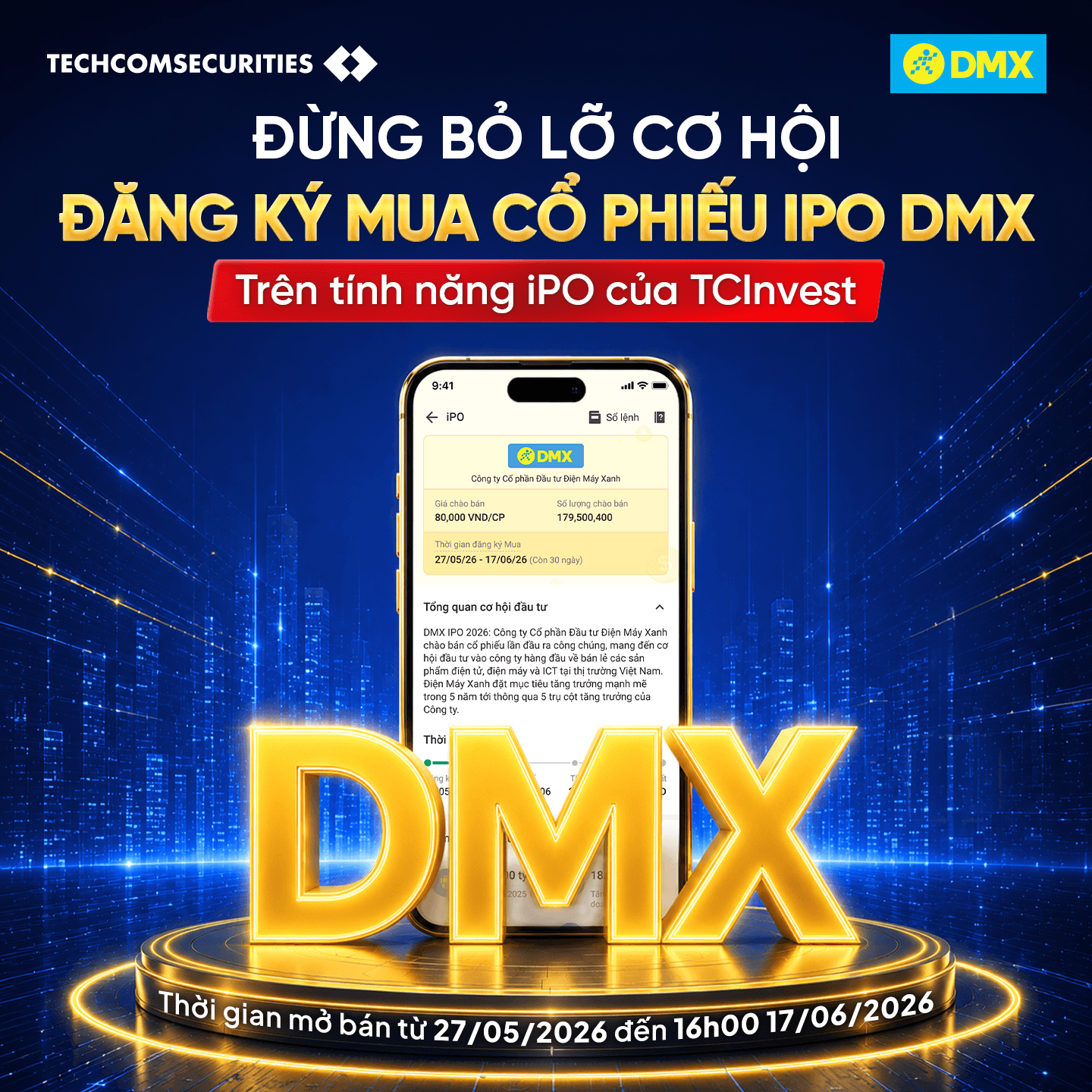 IPO DMX: Giá, Lịch Đăng Ký và Cách Mua Trên TCInvest
