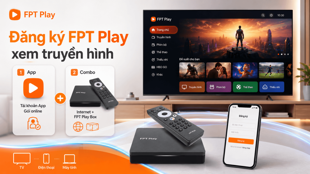 Cách Đăng Ký FPT Play 2026 Chi Tiết Mọi Thiết Bị Mới Nhất