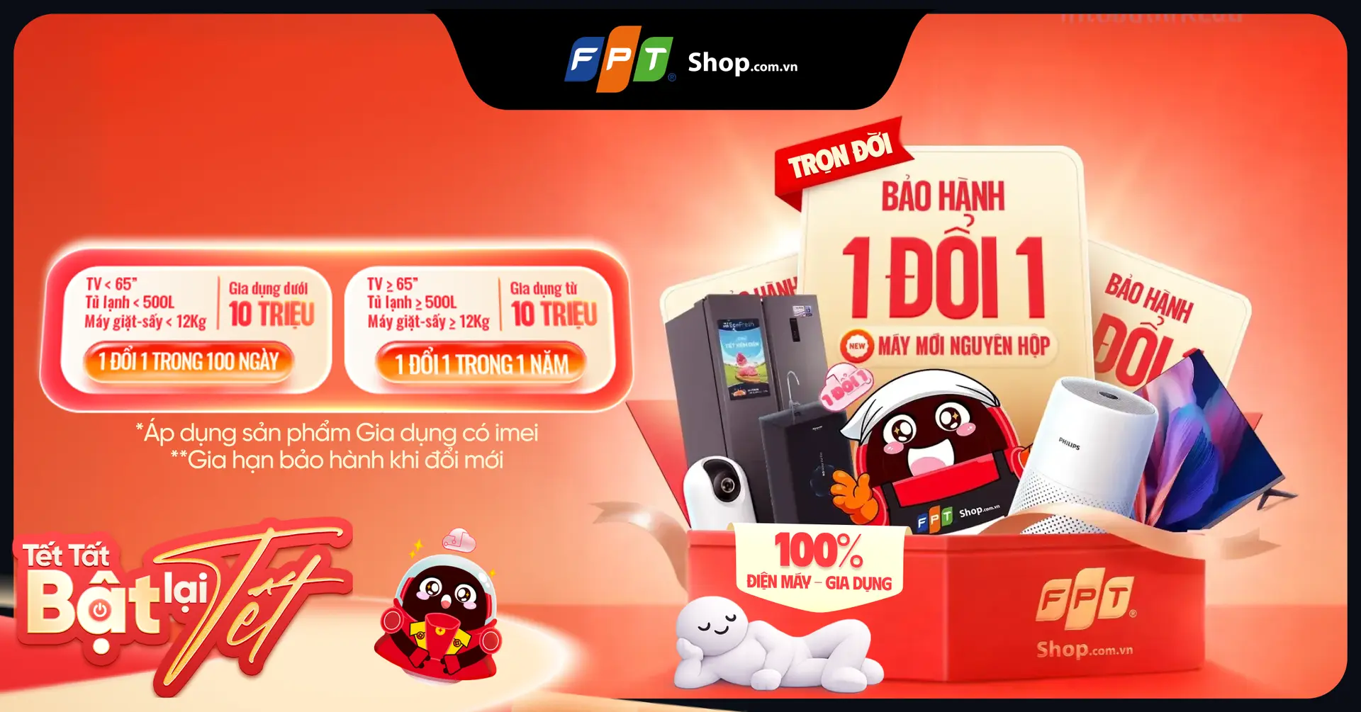 Bảo hành 1 đổi 1 trọn đời tại FPT Shop: Giải pháp an tâm tuyệt đối cho khách hàng