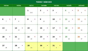 Lịch âm 2025 - Lịch Vạn niên 2025 đầy đủ chi tiết 365 ngày tương ứng ngày âm, ngày dương? Có bao nhiêu ngày nghỉ lễ tết năm 2025?