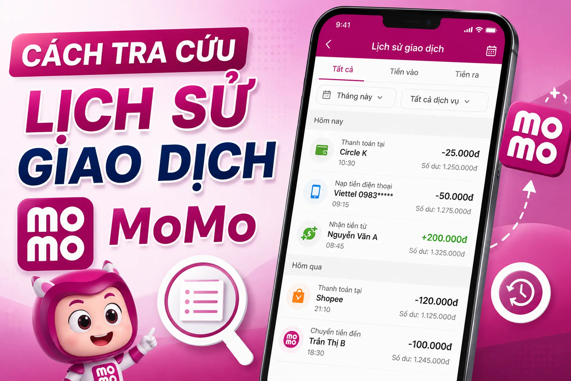 Cách tra cứu lịch sử giao dịch MoMo nhanh chóng và chính xác