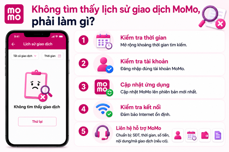 Cách tra cứu lịch sử giao dịch MoMo nhanh chóng và chính xác