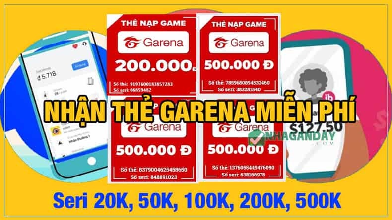 Nhận thẻ Garena Miễn phí 2026 Seri 20K, 50K, 100K, 200K, 500K | Tin tức