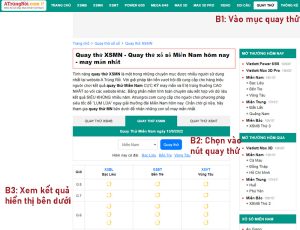 Lịch quay thử xổ số miền Nam - Các bước quay thử miền Nam
