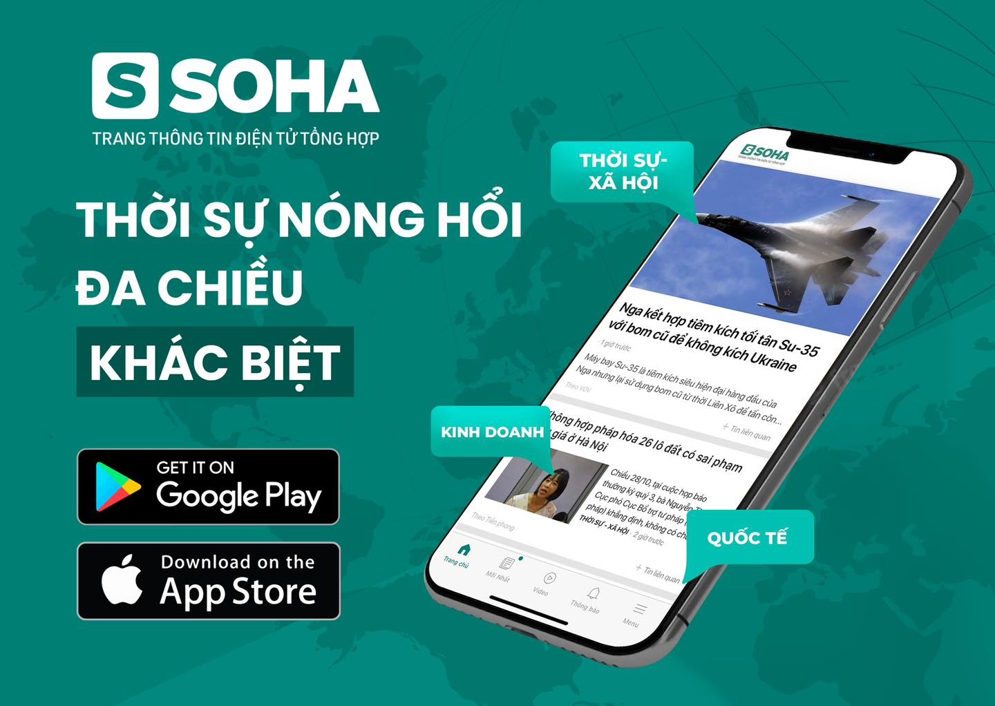 Soha.vn - Ứng dụng tin tức tổng hợp nhanh nhất, chính xác nhất