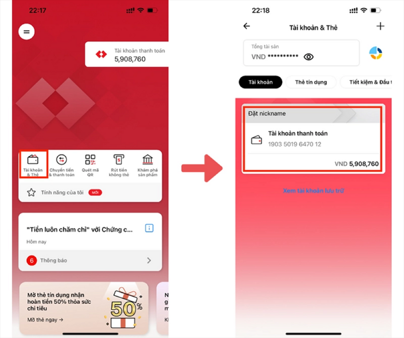 Kiểm tra lịch sử giao dịch Techcombank như thế nào?
