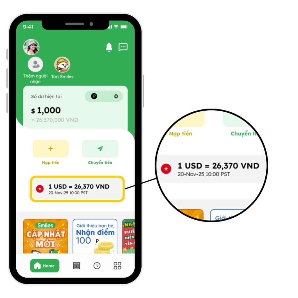 TỶ GIÁ USD/VND HÔM NAY: TOP 5 WEBSITE KIỂM TRA CHÍNH XÁC NHẤT - Smiles Mobile Remittance - US